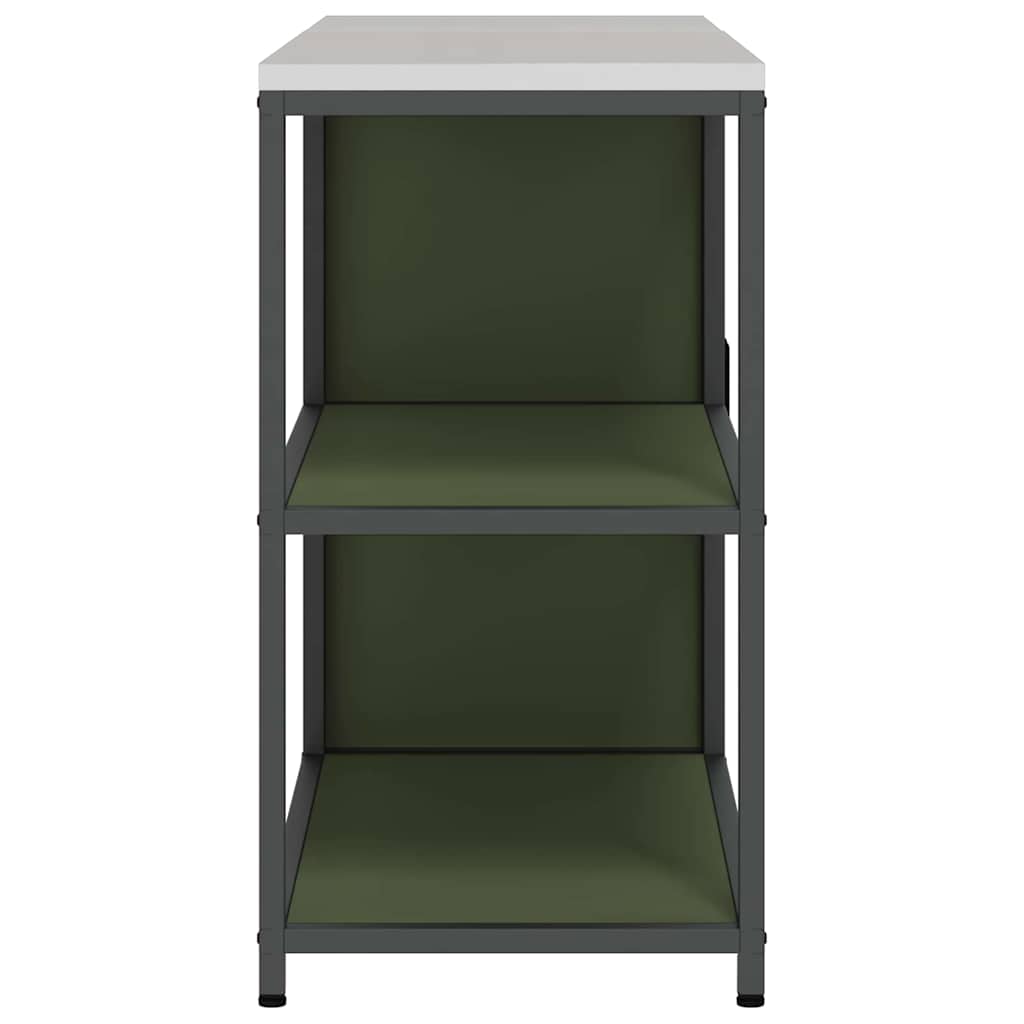 Ensemble de rangement cuisine 2 pcs Vert olive 150 x 50 x 92 cm