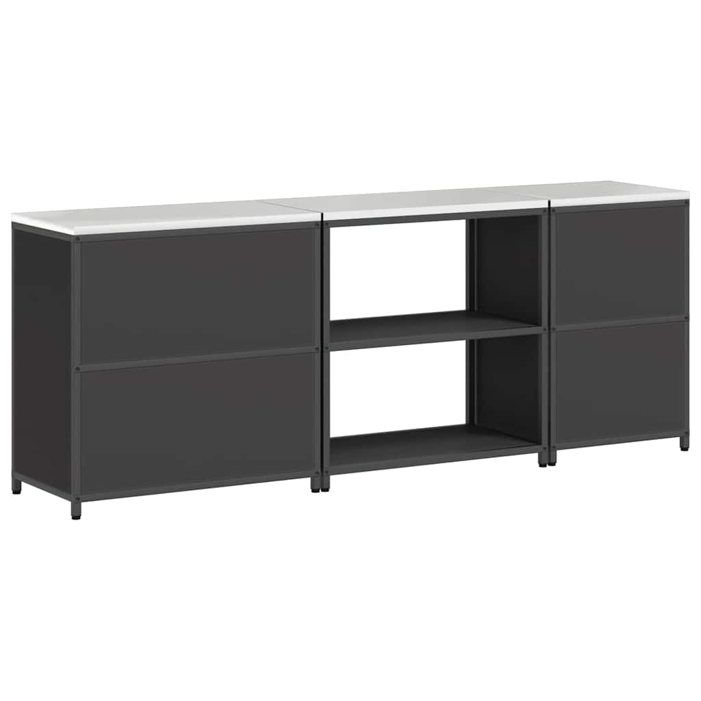 Ensemble de rangement cuisine Other 3 pcs Noir 240 x 50 x 92 cm