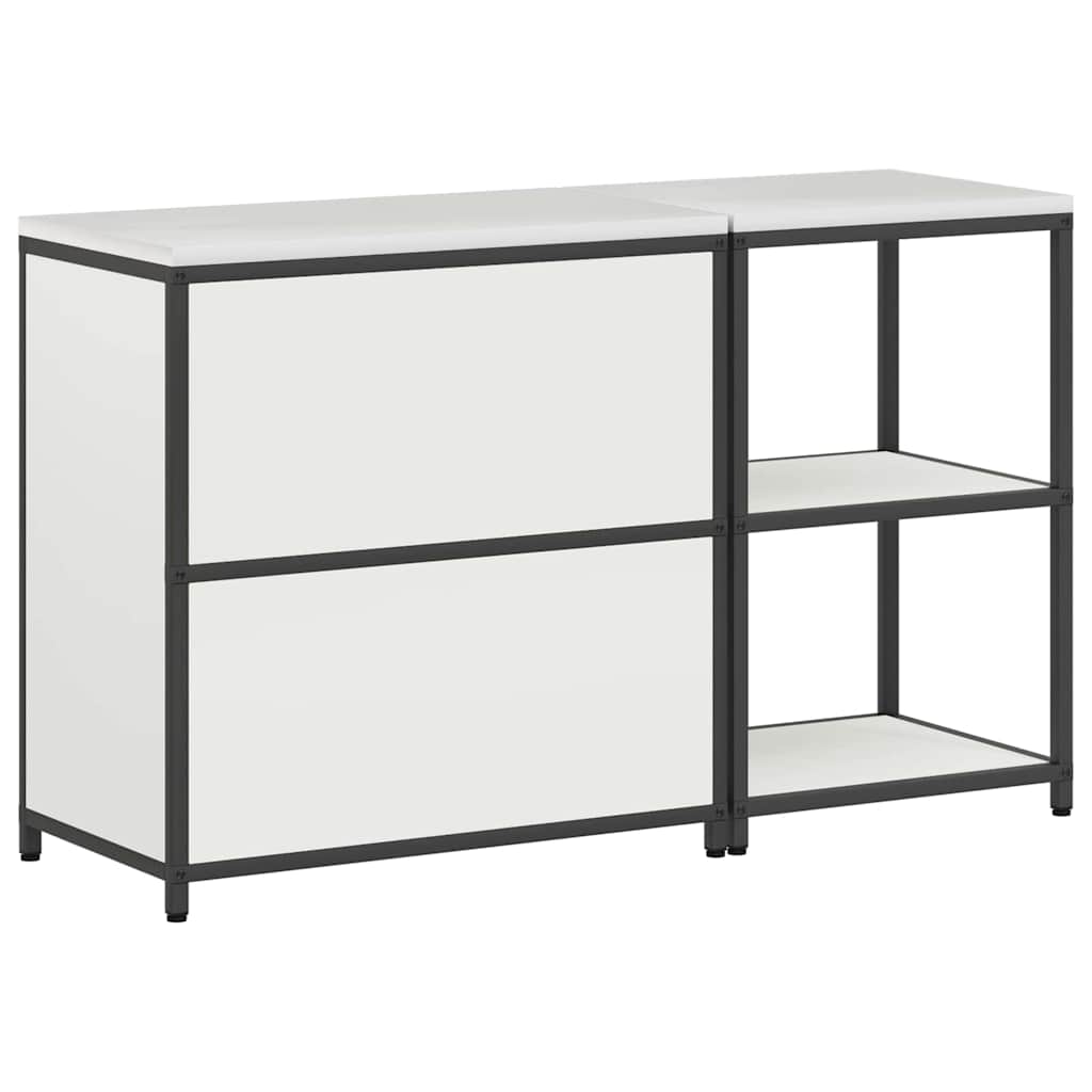 Ensemble de rangement cuisine 2 pcs Blanc 150 x 50 x 92 cm