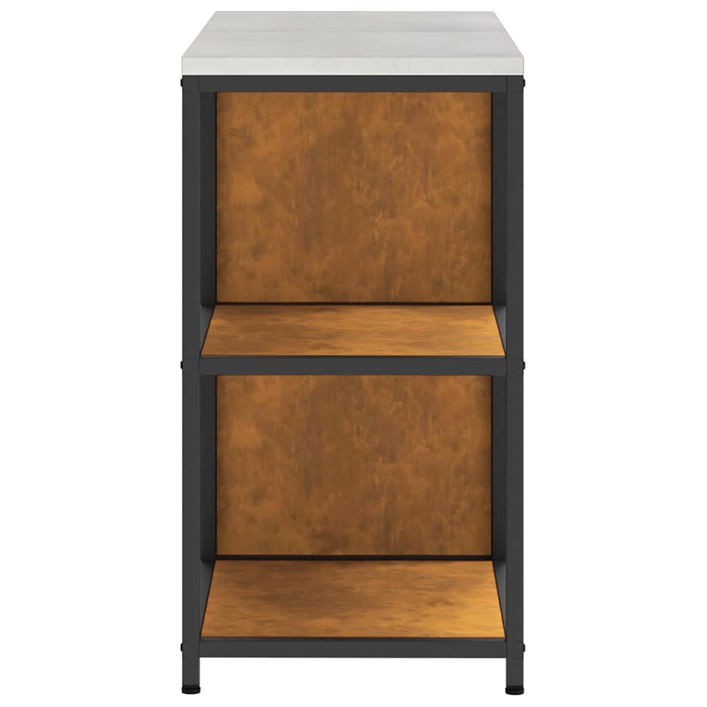 Ensemble de rangement cuisine 2 pcs Rouillé 150 x 50 x 92 cm
