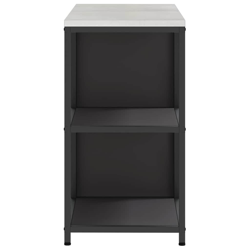 Ensemble de rangement cuisine 2 pcs Noir 120 x 50 x 92 cm