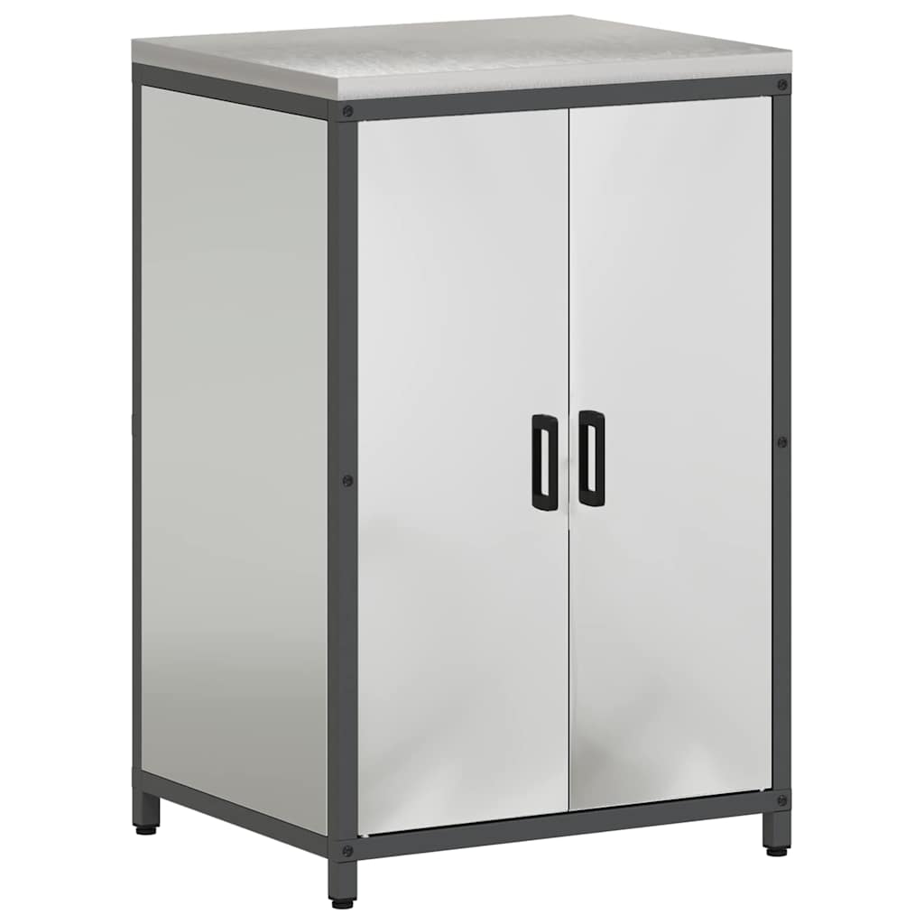Ensemble de rangement cuisine 2 pcs Argent 120 x 50 x 92 cm