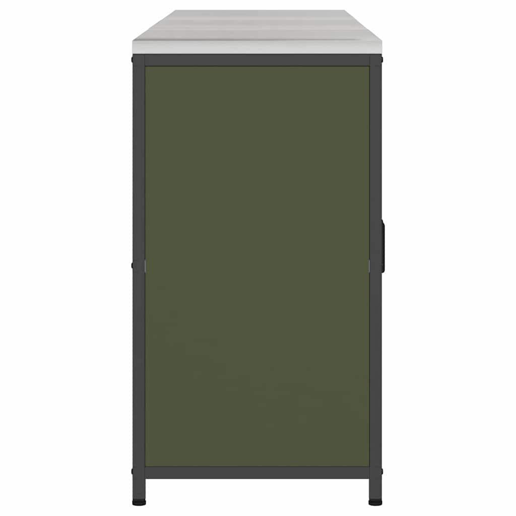 Ensemble de rangement cuisine 3 pcs Vert olive 180 x 50 x 92 cm