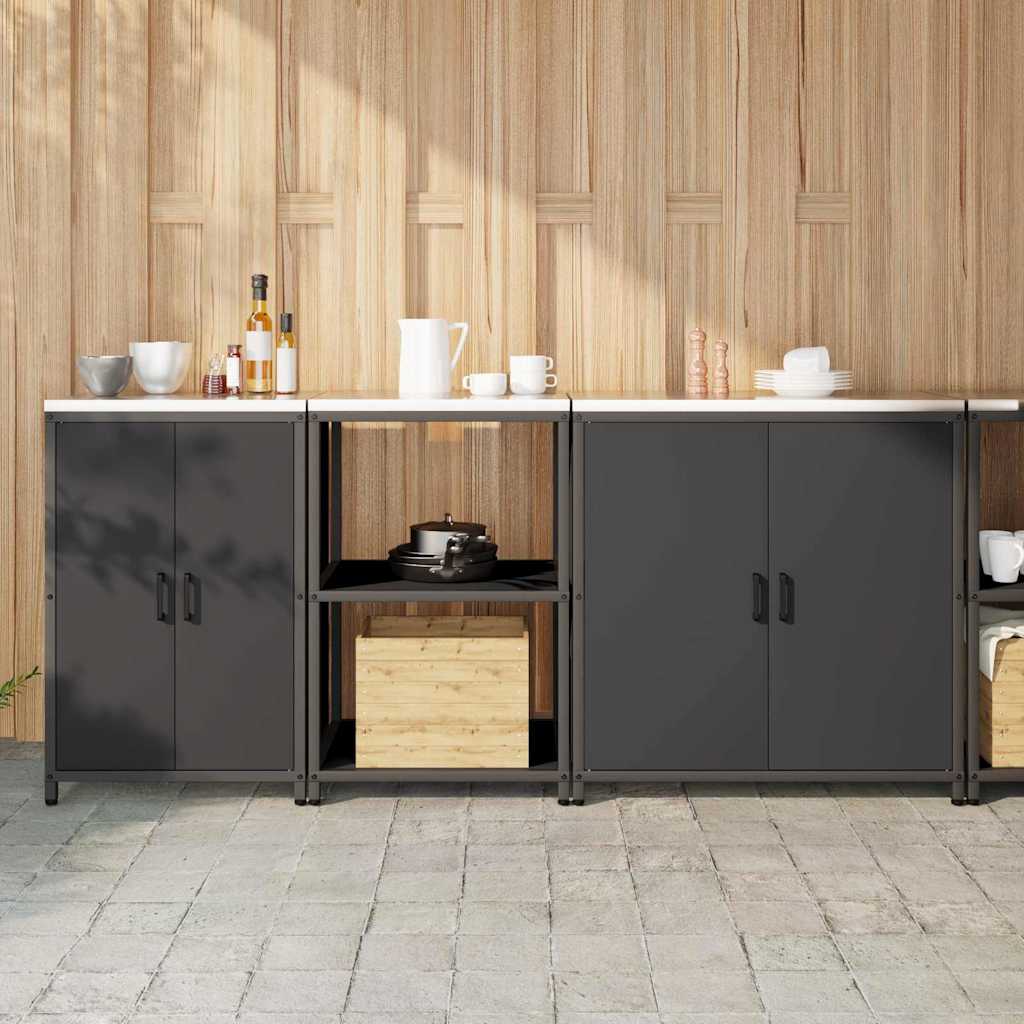 Ensemble de rangement cuisine Other 3 pcs Noir 210 x 50 x 92 cm