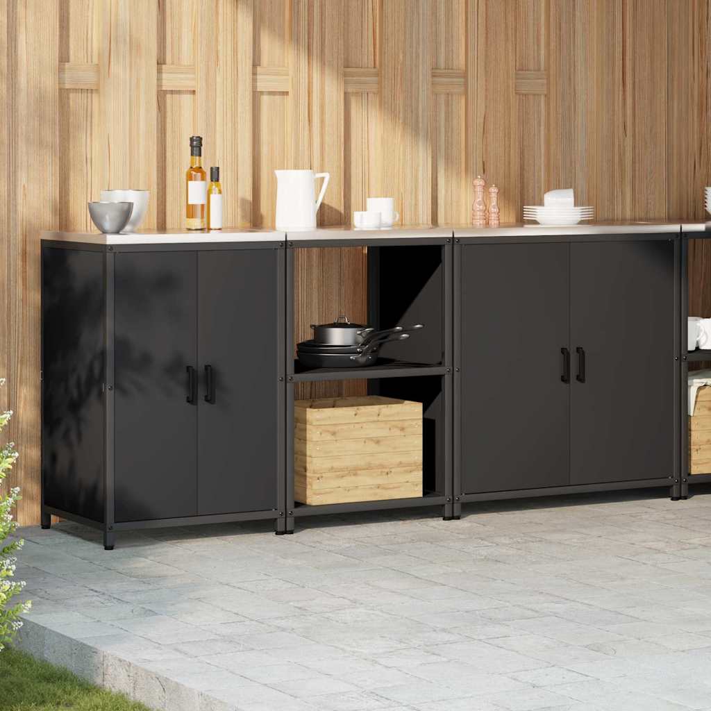 Ensemble de rangement cuisine Other 3 pcs Noir 210 x 50 x 92 cm