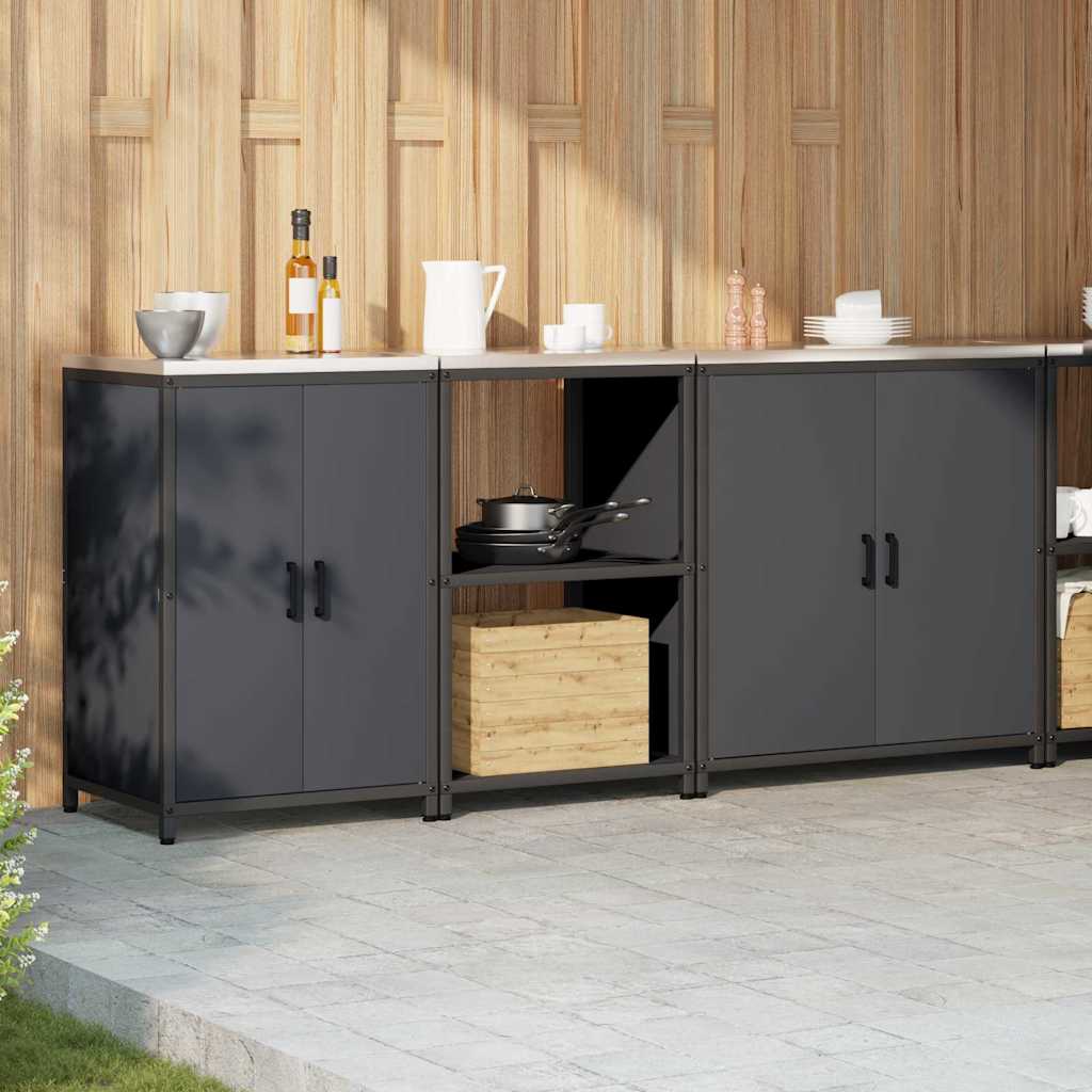 Ensemble de rangement cuisine 3 pcs Anthracite 210 x 50 x 92 cm