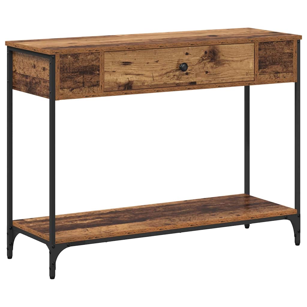 Table console Bois ancien 100 x 34.5 x 75 cm Bois d'ingénierie