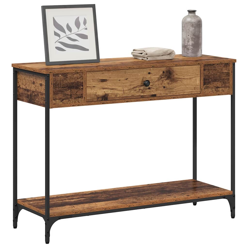 Table console Bois ancien 100 x 34.5 x 75 cm Bois d'ingénierie