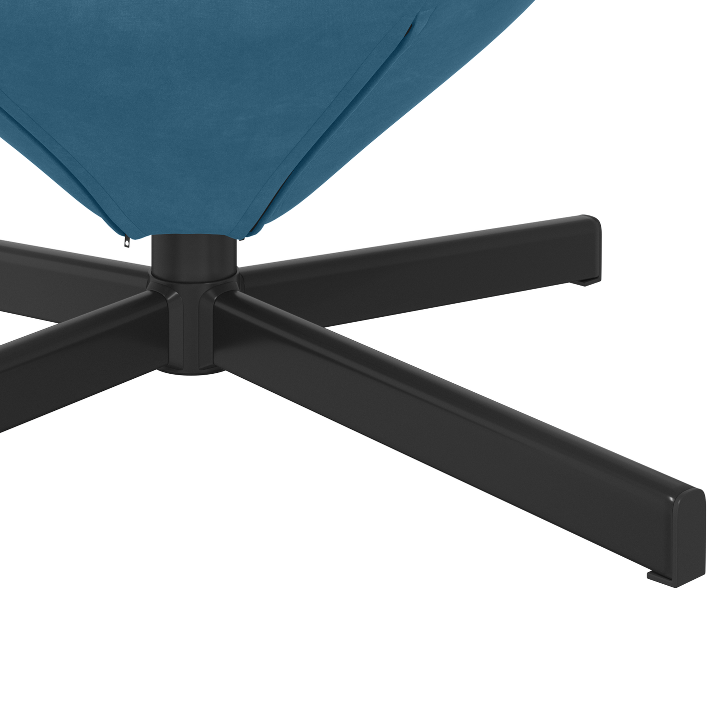 Fauteuil œuf Bleu Velours