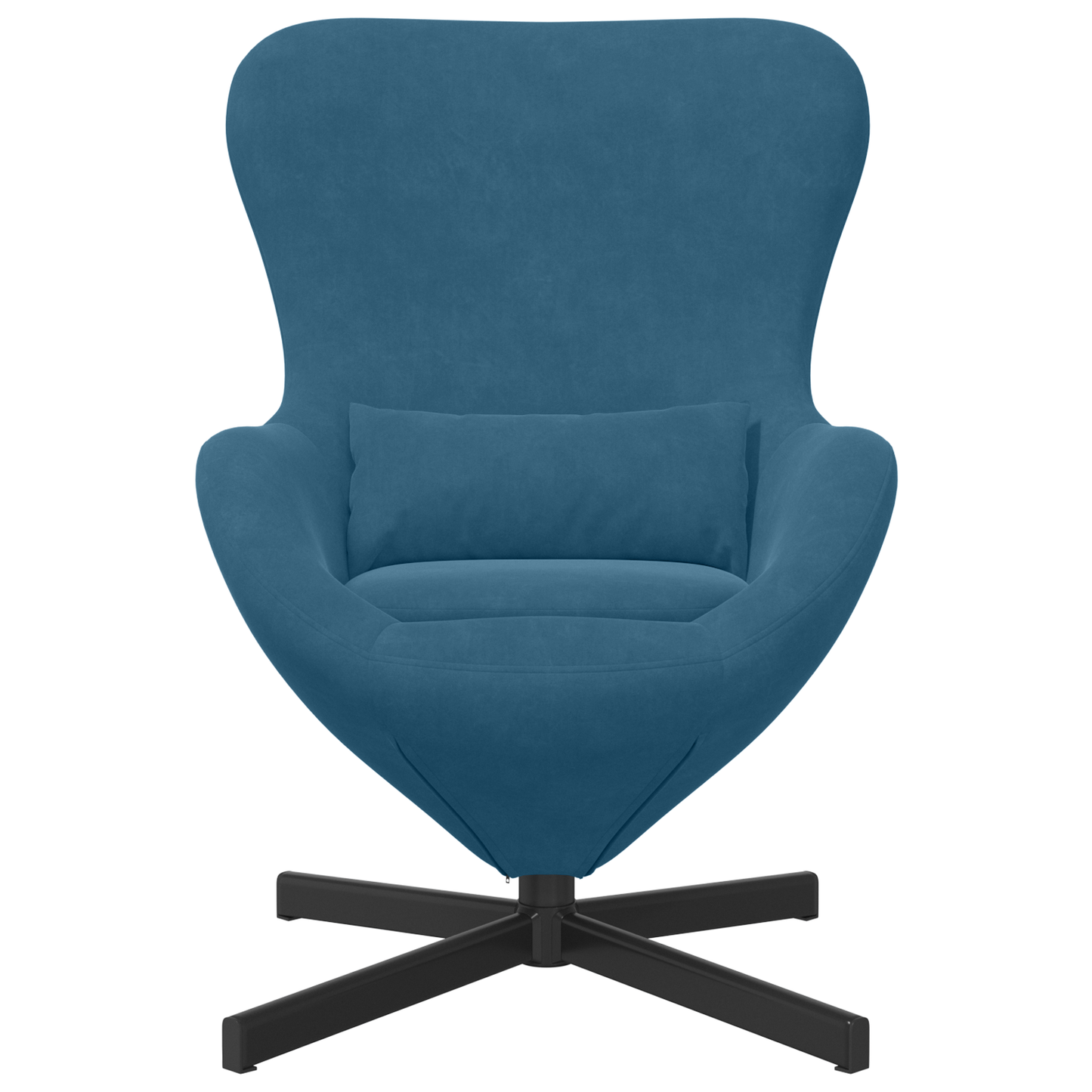 Fauteuil œuf Bleu Velours