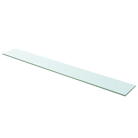 Panneau d’étagère Verre transparent 110 x 15 cm