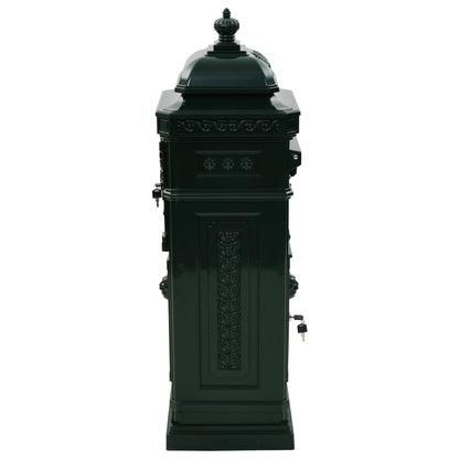 Boîte aux lettres à pilier Aluminium Vintage antirouille Vert