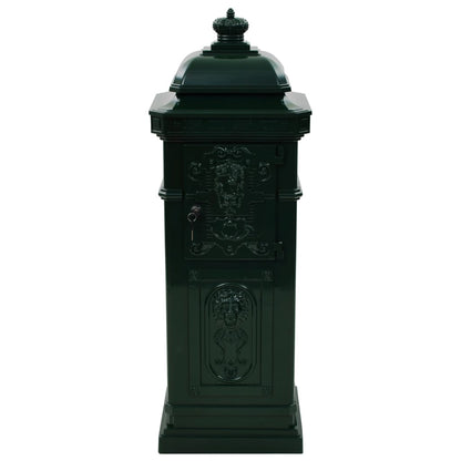 Boîte aux lettres à pilier Aluminium Vintage antirouille Vert