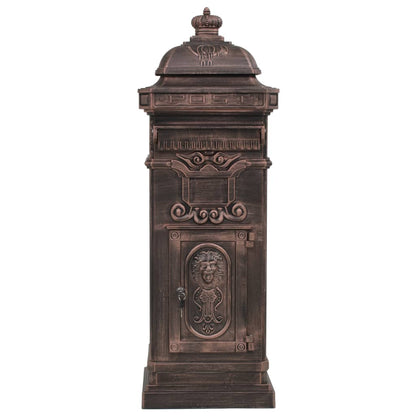 Boîte aux lettres à pilier Aluminium Vintage Bronze antirouille