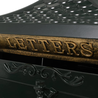 Boîte aux lettres sur pied Aluminium Vintage Antirouille Vert