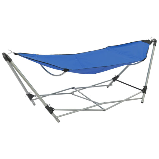 Hamac avec support pliable Bleu