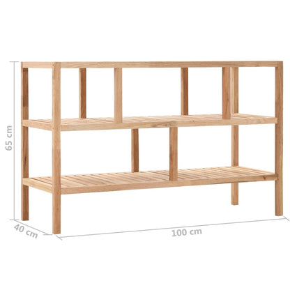 Étagère de salle de bain Bois de noyer massif 100x40x65 cm