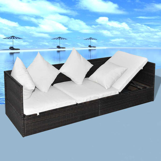Transat Marron 200 x 60 x 58 cm polyrotin