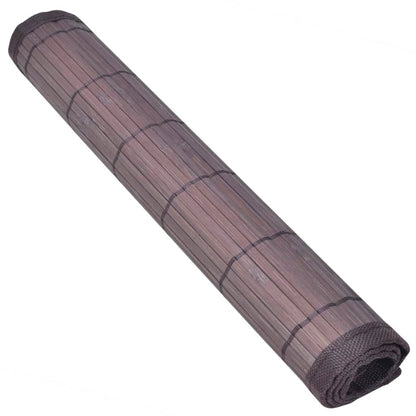 Napperons 6 pcs Bambou 30x45 cm Marron foncé