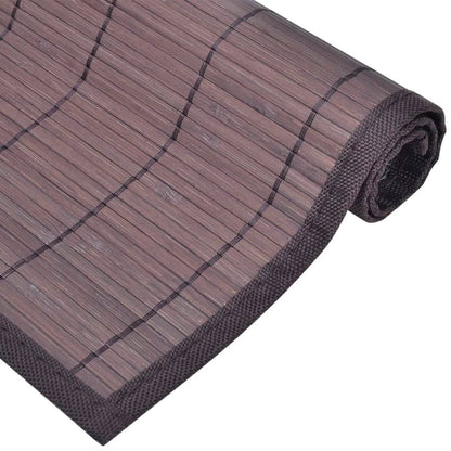 Napperons 6 pcs Bambou 30x45 cm Marron foncé