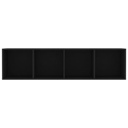 Bibliothèque/Meuble TV Noir 143x30x36 cm