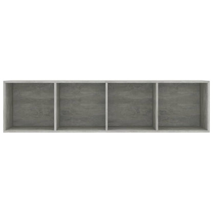 Bibliothèque/Meuble TV Gris béton 143x30x36 cm