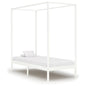 Cadre de lit à baldaquin sans matelas bois massif 90x200 cm