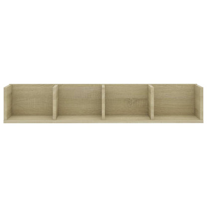 Étagère murale à CD Chêne sonoma 100x18x18 cm Bois d'ingénierie