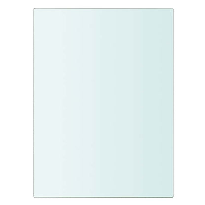 Panneaux d'étagère 2 pcs Verre Transparent 20 x 15 cm