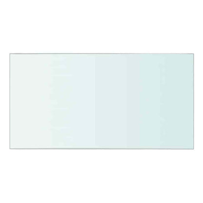 Panneaux d'étagère 2 pcs Verre Transparent 30 x 12 cm
