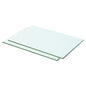 Panneaux d'étagère 2 pcs verre transparent 50x25 cm