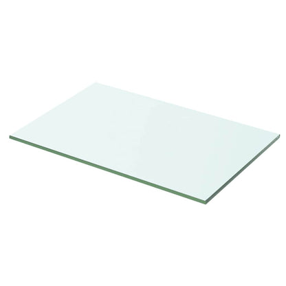 Panneaux d'étagère 2 pcs verre transparent 50x25 cm
