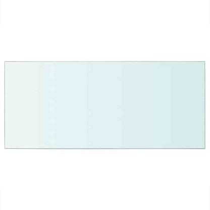 Panneaux d'étagère 2 pcs verre transparent 50x25 cm