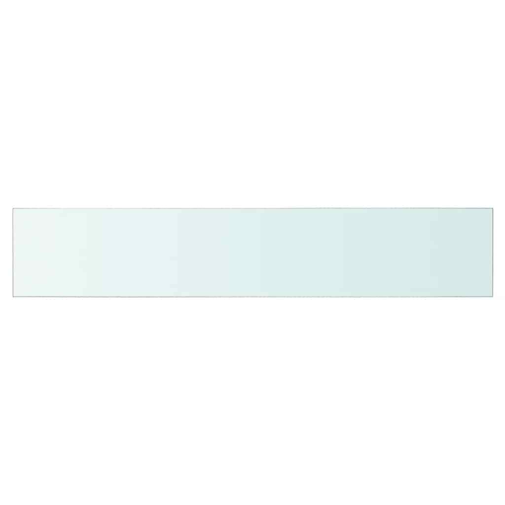Panneaux d'étagère 2 pcs Verre Transparent 70x12 cm