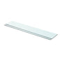 Panneaux d'étagère 2 pcs Verre Transparent 80 x 15 cm