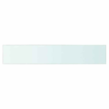 Panneaux d'étagère 2 pcs Verre Transparent 80 x 15 cm
