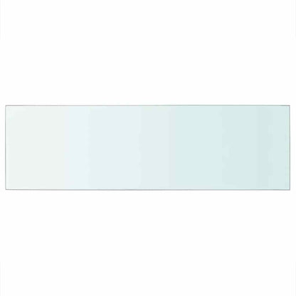 Panneaux d'étagère 2 pcs Verre Transparent 80 x 25 cm