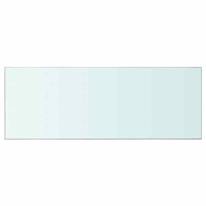 Panneaux d'étagère 2 pcs Verre Transparent 80 x 30 cm