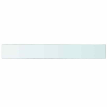 Panneaux d'étagère 2 pcs Verre Transparent 110 x 15 cm