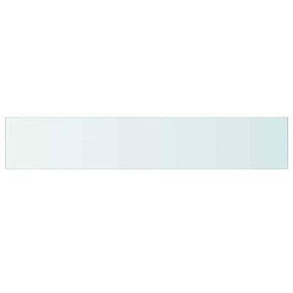Panneaux d'étagère 2 pcs Verre Transparent 110 x 20 cm