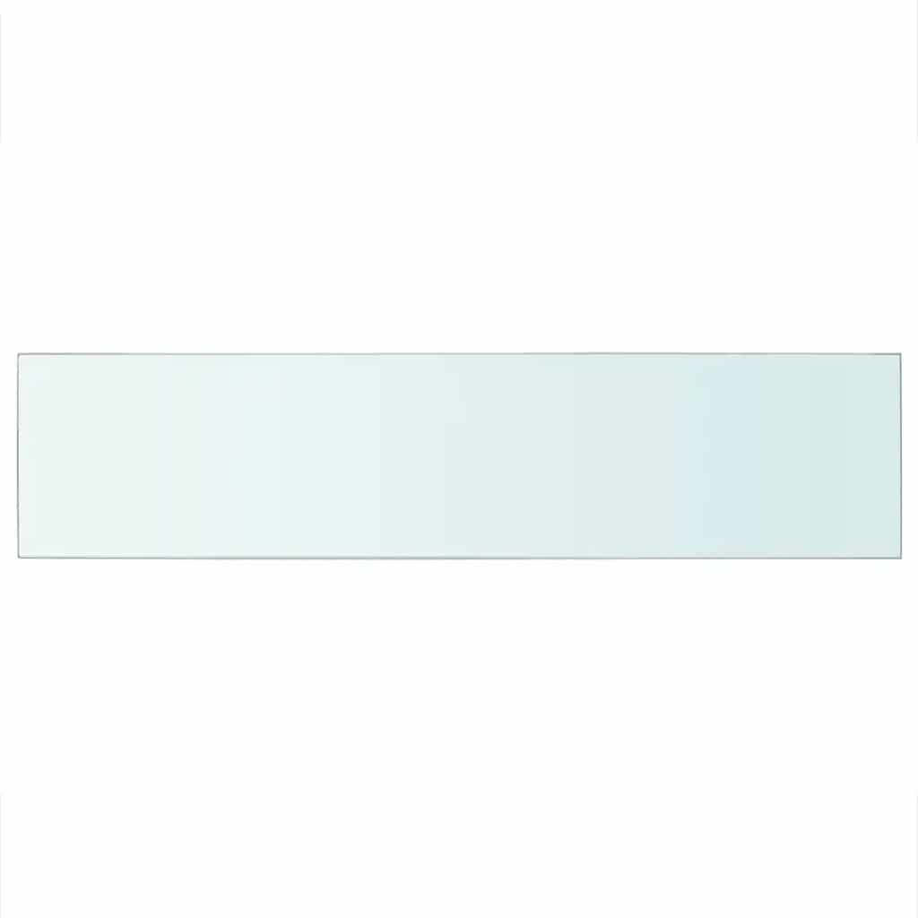 Panneaux d'étagère 2 pcs Verre Transparent 110 x 25 cm