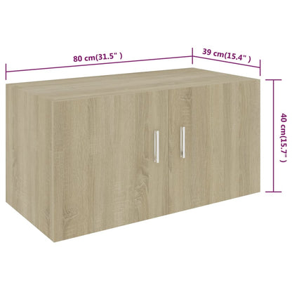 Armoire murale Chêne sonoma 80x39x40 cm Bois d'ingénierie