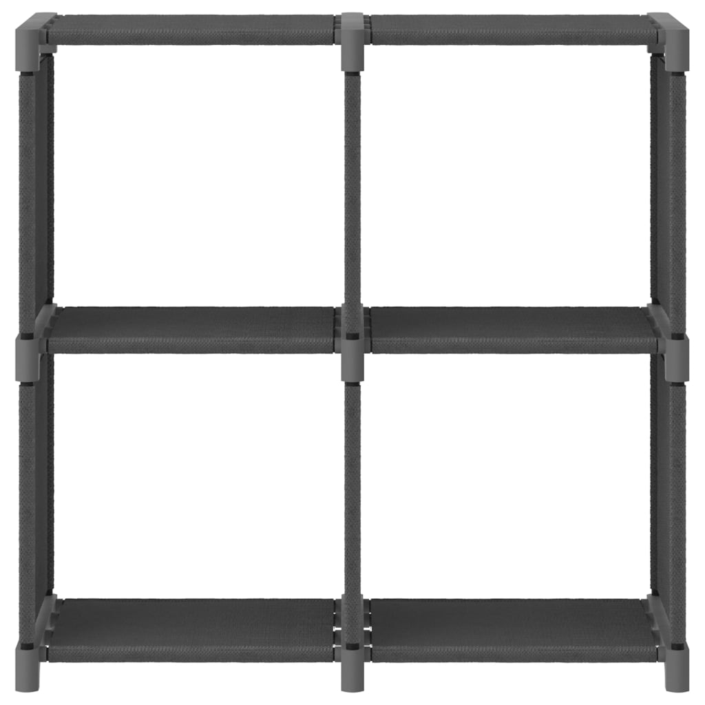 Étagère d'affichage 4 cubes Gris 69x30x72,5 cm Tissu