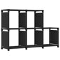 Étagère d'affichage 5 cubes Noir 103x30x72,5 cm Tissu