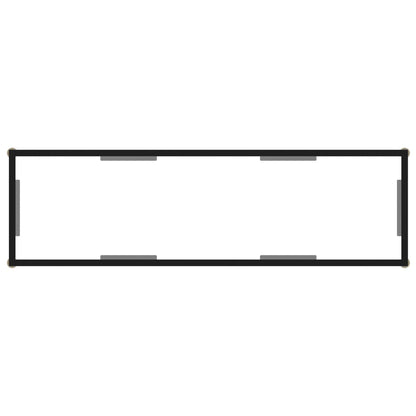 Table console Transparent 120x35x75 cm Verre trempé