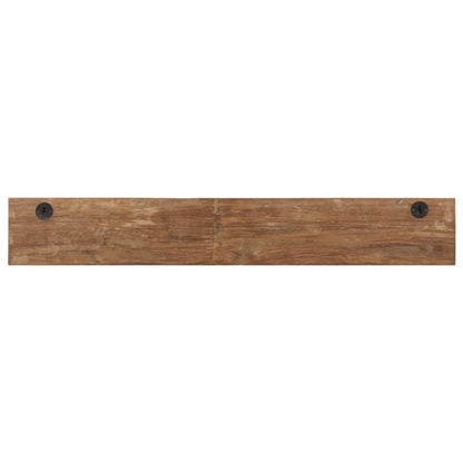 Percha de pasillo y 5 ganchos 100x2,5x15 cm Madera recuperada