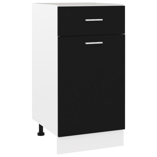 Armoire à tiroirs "Lyon" Noir 40 x 46 x 81,5 cm Bois d'ingénierie