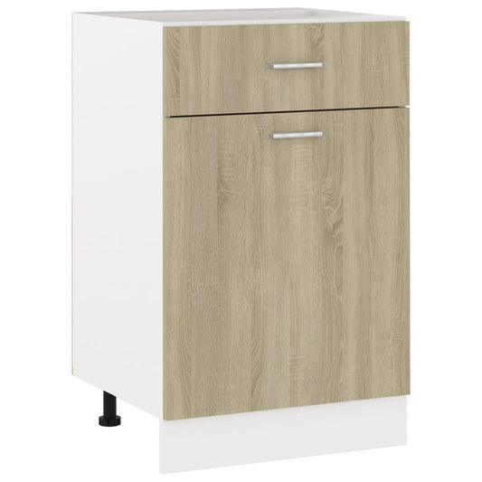 Armoire à tiroirs inférieure "Lyon" Chêne Sonoma 50 x 46 x 81,5 cm Bois d'ingénierie
