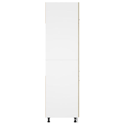 Armoire de réfrigérateur Chêne sonoma Bois d’ingénierie
