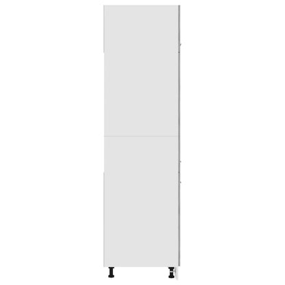 Armoire de réfrigérateur Gris béton 60x57x207cm Bois ingénierie